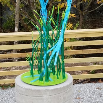 Great Blue Heron - Great Blue Heron by Pat Mack 2019 - Public Art Near Me - Indianapolis, Indiana