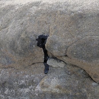 San Elijo State Beach - Tar seeping through - Beaches Near Me