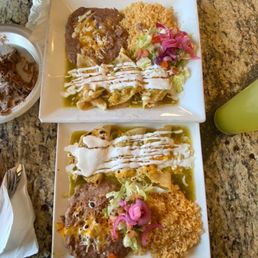 Combination plates come with a drink