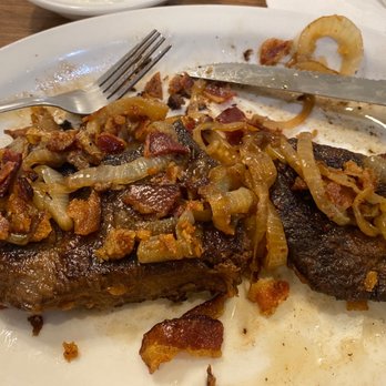 Deacons Restaurant - Liver and onions w/bacon... I got excited and already ate half before I took the picture - American Near Me - Torrington, Wyoming Deacons Restaurant - Liver and onions w/bacon... I got excited and already ate half before I took the picture - American Near Me - Torrington, Wyoming