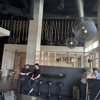 Mikata - Interior with upstairs seating. - Sushi Bars Near Me - Dunwoody, Georgia