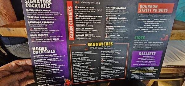 Menu photo 2 Bayou Bar & Grill Memphis, TN Menu photo 2 Bayou Bar & Grill Memphis, TN