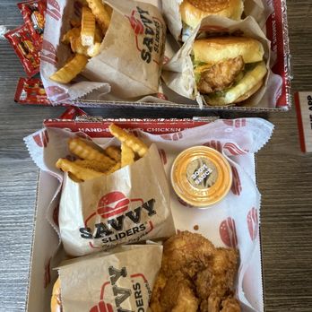 Savvy Sliders - Combo box 1 and combo box 2 - American Near Me - Okemos, Michigan