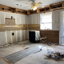 Gutted kitchen