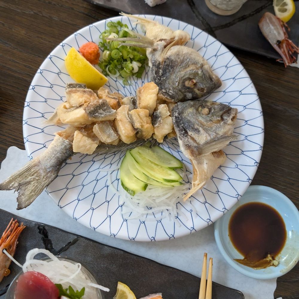 Kantaro Sushi - the same fish from first course, fried - Sushi Bars Near Me - Torrance, California Kantaro Sushi - the same fish from first course, fried - Sushi Bars Near Me - Torrance, California
