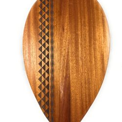 TikiMaster - Koa paddle 60" steersman with straight shaft
