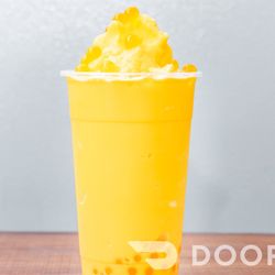 Royal Tea Boba & Sweets - Mango Smoothie with Mango Boba