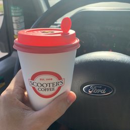 Scooter's really good Caramelicious Coffee! Scooter's really good Caramelicious Coffee!