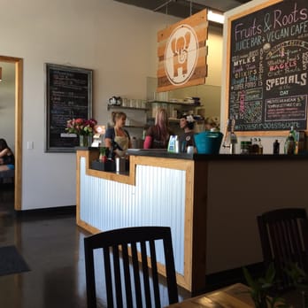 Fruits & Roots Juice Bar + Vegan Cafe - Interior and outside seating - Vegan Near Me - Stuart, Florida Fruits & Roots Juice Bar + Vegan Cafe - Interior and outside seating - Vegan Near Me - Stuart, Florida