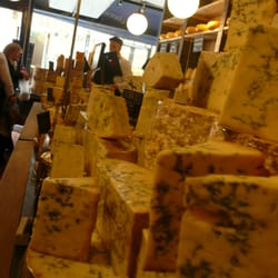 Neal's Yard Dairy - Cheese counter. Samples given openly!