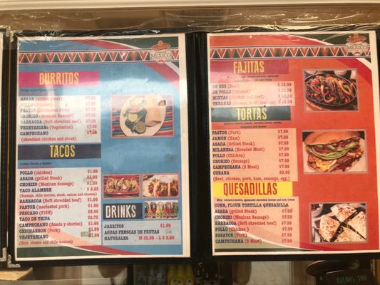 Menu photo 4 Como En Mexico Charlotte, NC