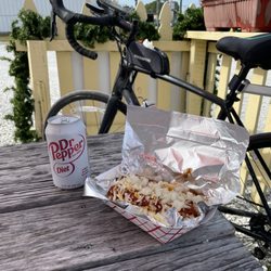 Miss Sharon's Dawg House - Chili cheese dogs!