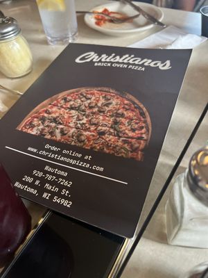 Menu photo 1 Christianos Pizza Wautoma, WI Menu photo 1 Christianos Pizza Wautoma, WI