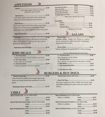Menu photo 2 Bernies Mexican Restaurant Laramie, WY