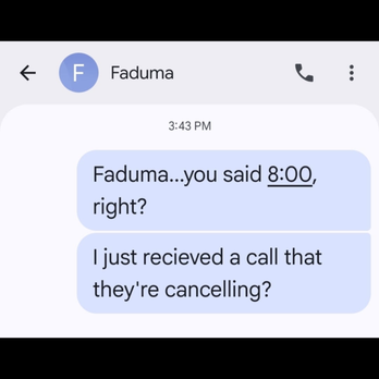 Audio Nirvana Productions - This is him trying to lie about the time stamp he asked me on the day of the event at 3:43 about the start time which is in his contract too - DJs Near Me - South Salt Lake, Utah