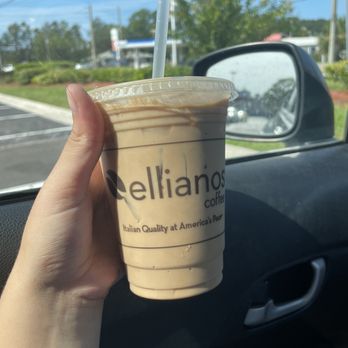 Ellianos Coffee - Iced Tuxedo Latte - Coffee & Tea Near Me - Jacksonville, Florida