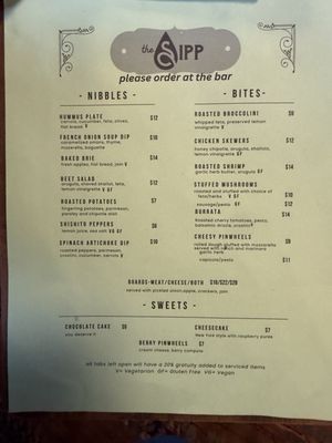 Menu photo 5 The Sipp Public House Vancouver, WA
