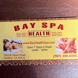 Bay Health Spa - Business card.