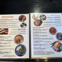 More of the menu More of the menu