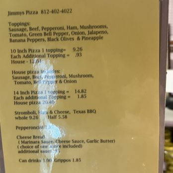 Una Pizza Jimmy's - Menu - Pizza Near Me - Evansville, Indiana Una Pizza Jimmy's - Menu - Pizza Near Me - Evansville, Indiana