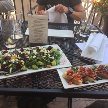 Bubbles & Brew - Bruschetta and beet salad - Wine Bars Near Me - Morgan Hill, California