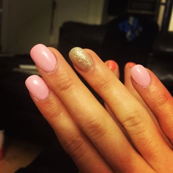 MK Nails & Spa - Love my medium sized acrylics! Done by K - Nail Salons Near Me - Norfolk, Virginia