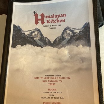 Himalayan Kitchen - Menu as of April 2023 - Indian Near Me - San Antonio, Texas Himalayan Kitchen - Menu as of April 2023 - Indian Near Me - San Antonio, Texas