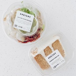 Dairy Free Tuscan Farro Bowl & Strawberry Almond Cake