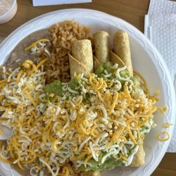 California Burrito - Daily Special - 3 chicken taquitos