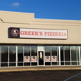 Greek's Pizzeria - plenty of parking in the lot outside - Mooresville, IN Greek's Pizzeria - plenty of parking in the lot outside - Mooresville, IN