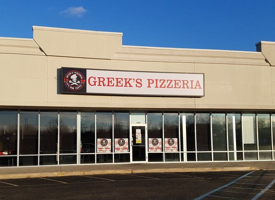 Greek's Pizzeria - plenty of parking in the lot outside - Mooresville, IN Greek's Pizzeria - plenty of parking in the lot outside - Mooresville, IN