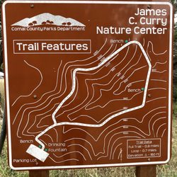 James C Curry Nature Center - Trail map