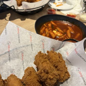 bb.q Chicken DT Riverside - Soy garlic wings, Spicy original wings, Ddeok-Bokki - Chicken Shop Near Me - Riverside, California