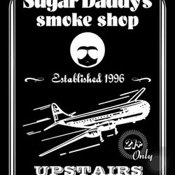 Sugar Daddy’s Smoke Shop - Basic info vintage style flyer