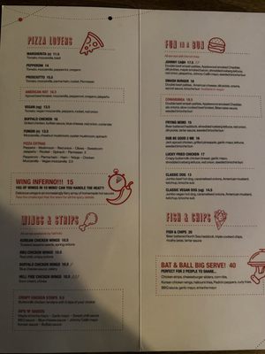 Menu photo 1 The Bat & Ball London, XGL