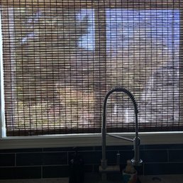 Visual of the cheap bamboo see through blind.