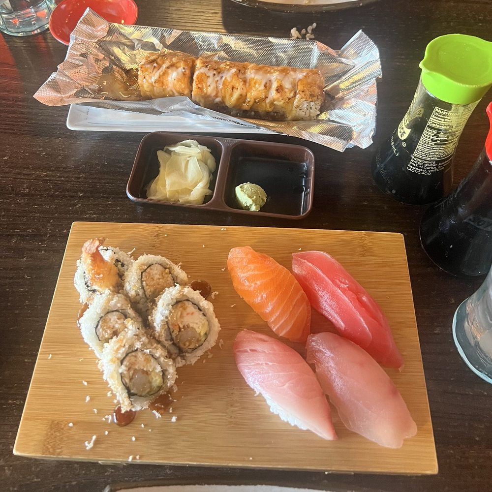 Masa Sushi - Assorted nigiri + half crunch roll - Sushi Bars Near Me - Gilbert, Arizona