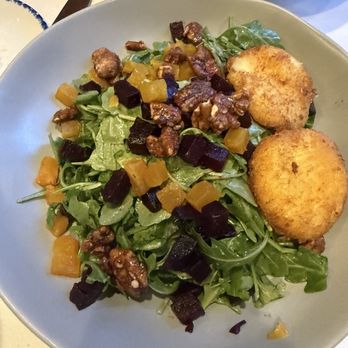Atlantic Fish - Beet salad with candied pecans and slightly coated goat cheese - Seafood Near Me - Boston, Massachusetts