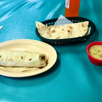 Valley Cafe - Chorizo and egg Breakfast Burrito. Authentic green chili sauce on the side - Cafes Near Me - Hatch, New Mexico
