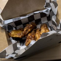 Good Chicken - soy garlic wings (already started digging in... sorry )