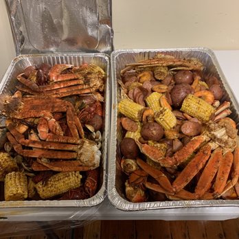 Captain Crab - Crab Boil.  shrimp  shrimp  crawfishking crab legs , crab legs, corn  potatoes  sausages... - Cajun/Creole Near Me - Brooklyn Center, Minnesota
