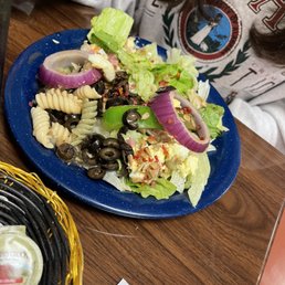 Large salad bar Large salad bar