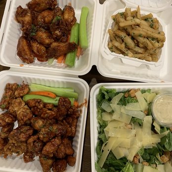 Barrelhouse 101 - Strawberry Habanero Wings (regular and boneless), Garlic Truffle Fries, C Street Caesar Salad - American Near Me - Ventura, California Barrelhouse 101 - Strawberry Habanero Wings (regular and boneless), Garlic Truffle Fries, C Street Caesar Salad - American Near Me - Ventura, California