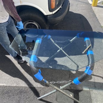 Star Auto Glass - New DOT glass with blue visor strip complete - Auto Glass Services Near Me Star Auto Glass - New DOT glass with blue visor strip complete - Auto Glass Services Near Me