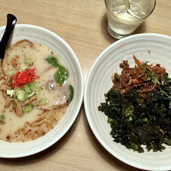 Tong Sake House - Tonkotsu ramen, spicy bulgogi calamari with side of kale chips included! (Isn't too spicy if you asked them to go easy on it) - Korean Near Me - Poway, California Tong Sake House - Tonkotsu ramen, spicy bulgogi calamari with side of kale chips included! (Isn't too spicy if you asked them to go easy on it) - Korean Near Me - Poway, California