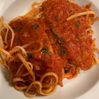 Kornerstone Bistro - The other veal scallopine, it was to be marsala, but it was marinara. - Mediterranean Near Me - Wilmington, North Carolina Kornerstone Bistro - The other veal scallopine, it was to be marsala, but it was marinara. - Mediterranean Near Me - Wilmington, North Carolina