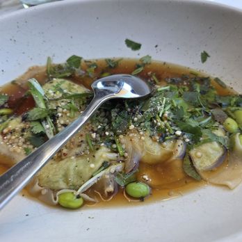 True Food Kitchen - Edamame dumplings - New American Near Me - Austin, Texas True Food Kitchen - Edamame dumplings - New American Near Me - Austin, Texas