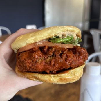The Southern V - Southern fried chicken sandwich - Vegan Near Me - Nashville, Tennessee The Southern V - Southern fried chicken sandwich - Vegan Near Me - Nashville, Tennessee