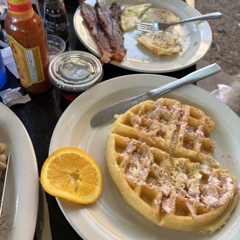 The Sunflower Bakery & Cafe - Belgian waffle breakfast !! - Bakeries Near Me - Galveston, Texas