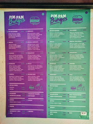 Menu photo 4 Pim Pam Plats Barcelona, B